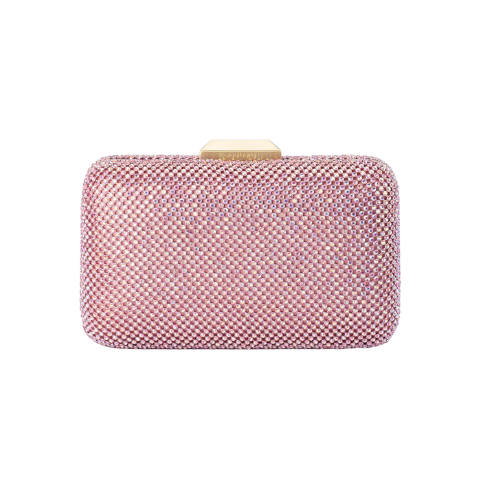 Ronny crystal mesh clutch
