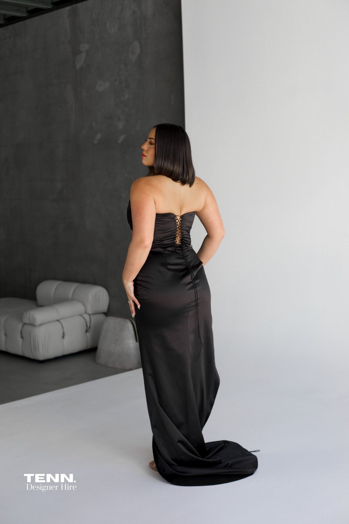 Lia stublla black gown