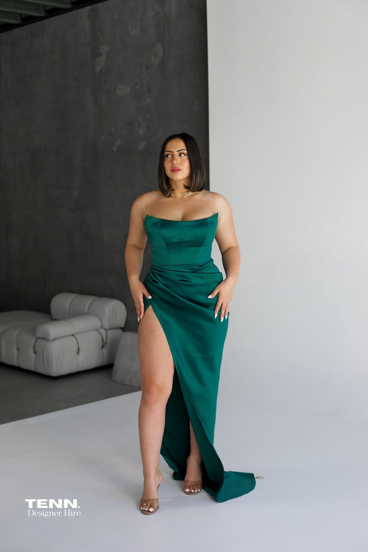 Green lia stublla dress