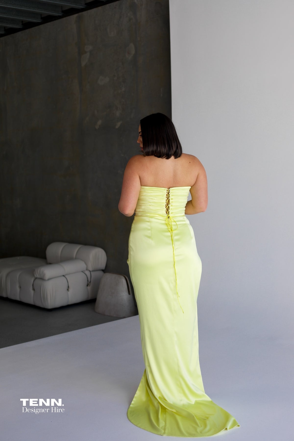 Yellow formal dress