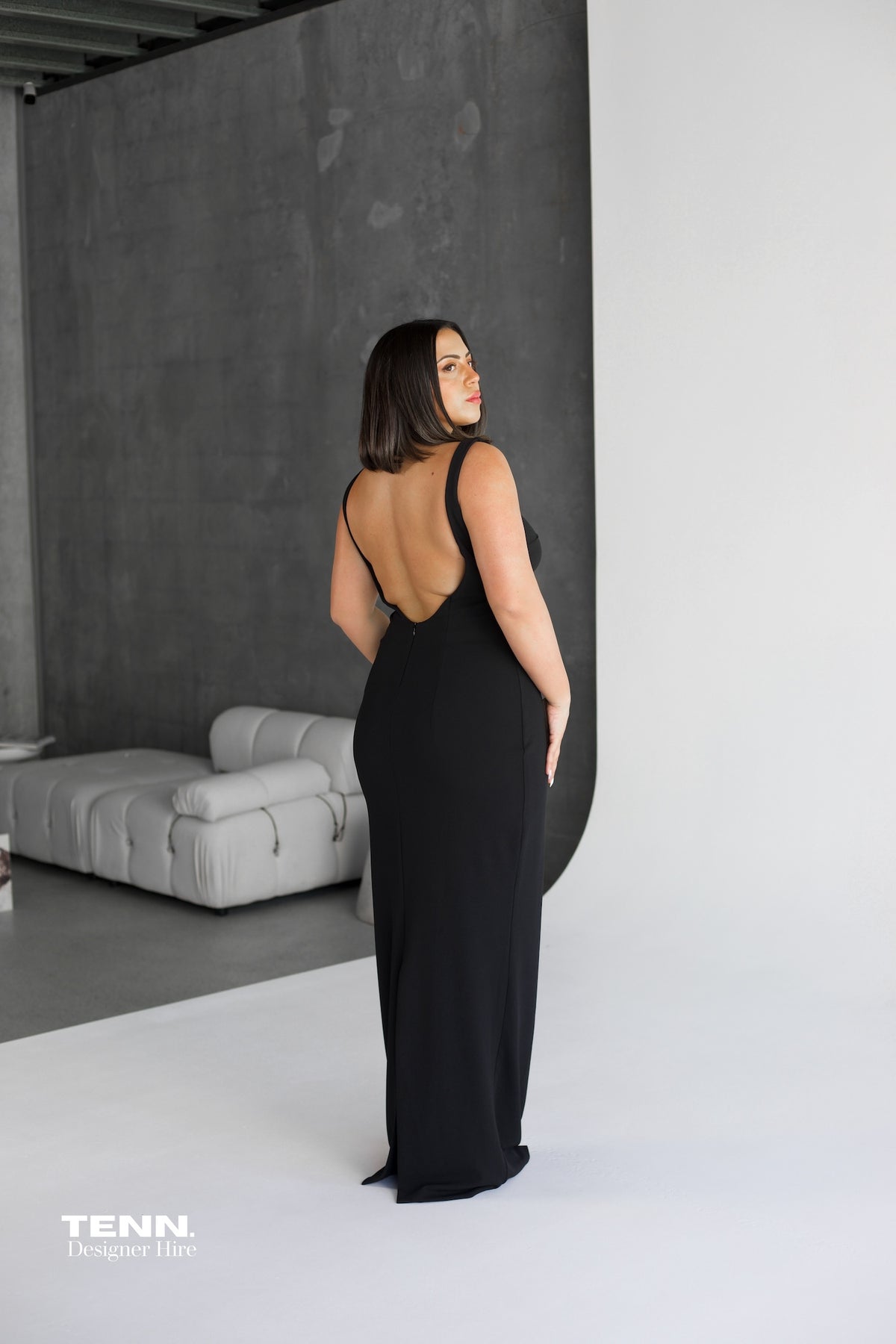 Black formal dress