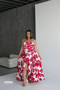 Floral formal dress