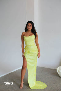 Lia Stublla yellow dress