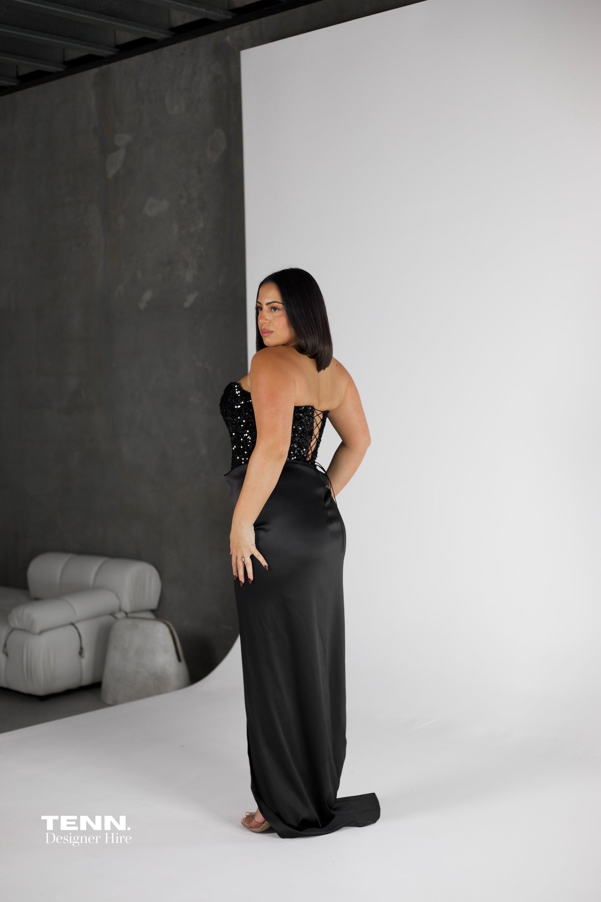 Black formal dress