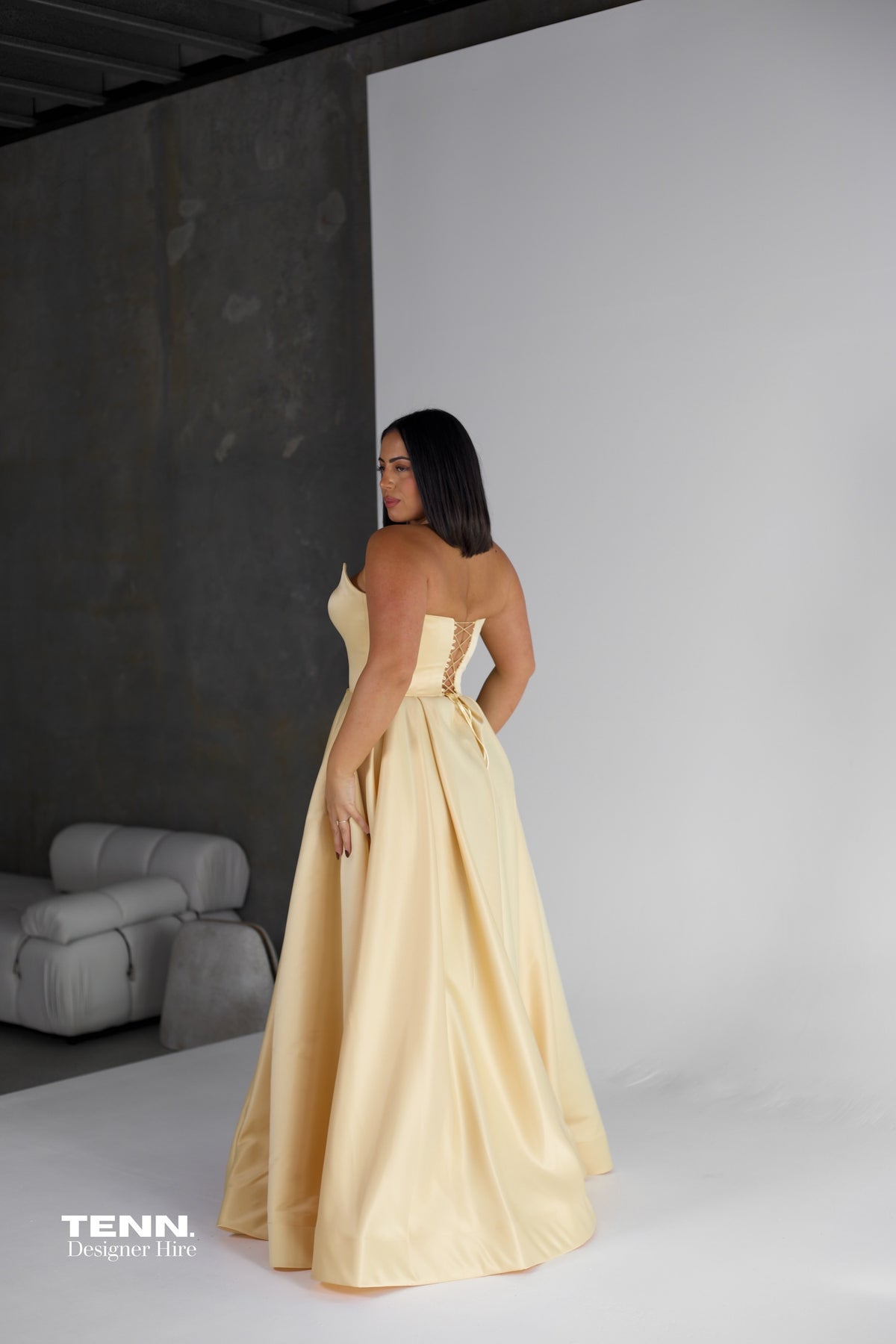 honey ball gown