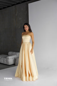 Yellow formal dress