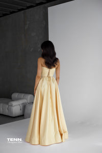 Lia Stublla yellow dress