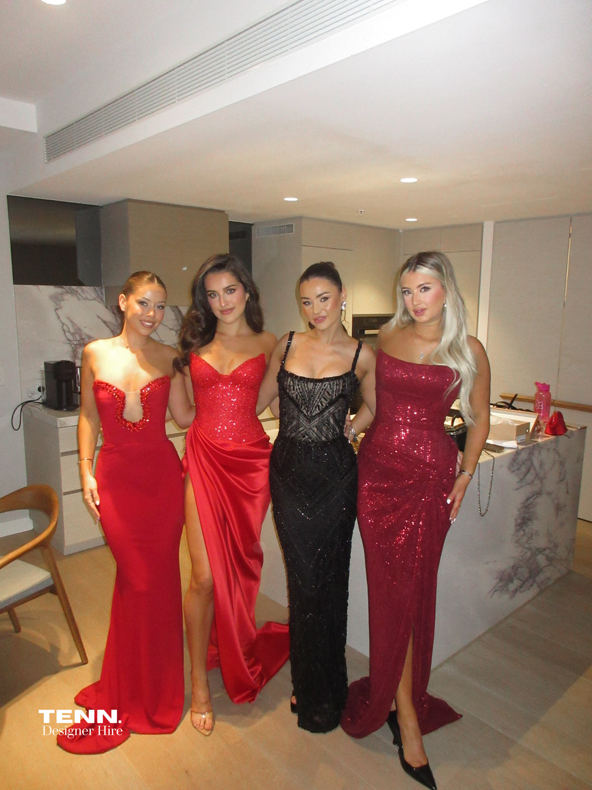 Tenn Team at Formal Ball – Wearing Designer Haute Couture Gowns and Eveningwear.