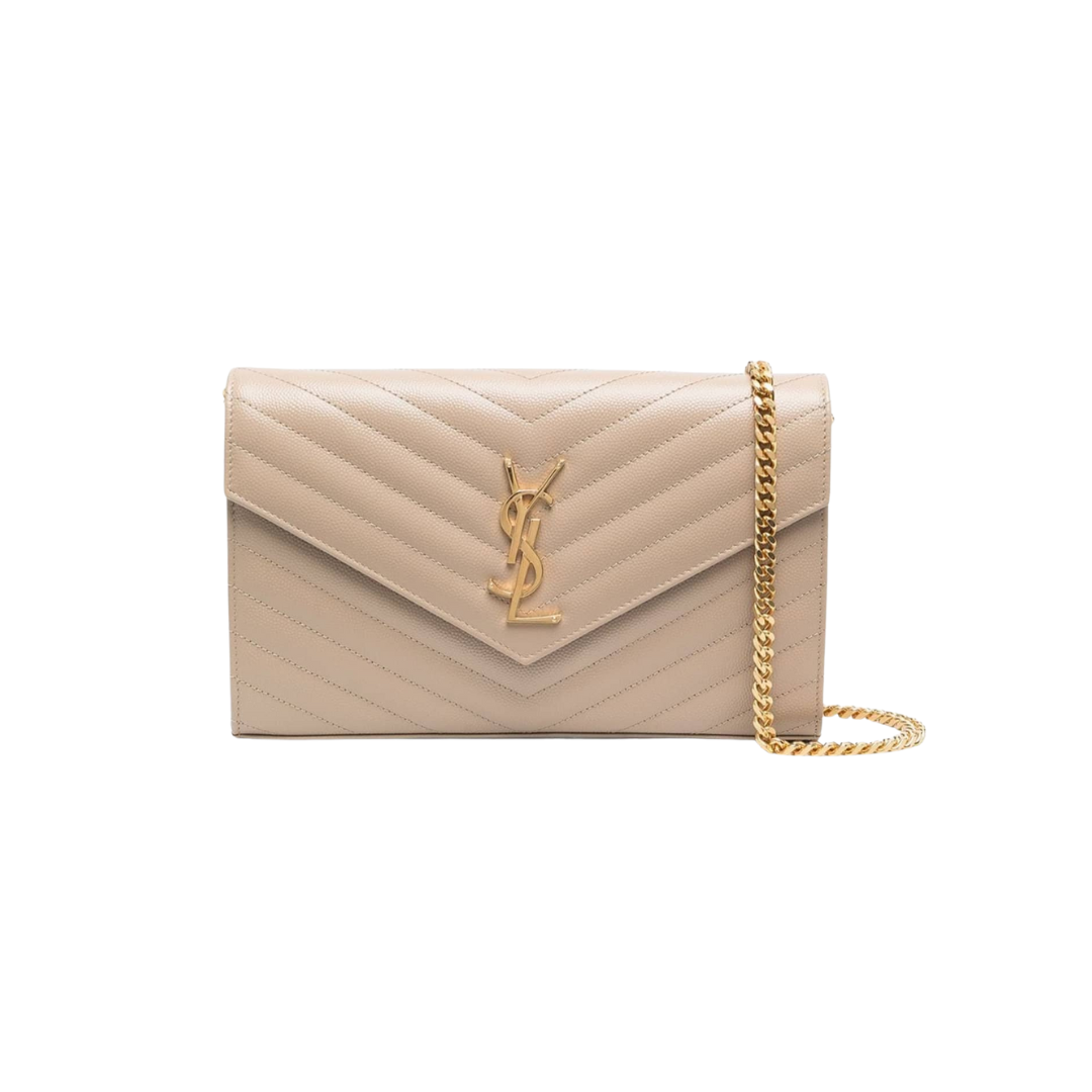YSL envelope chain clutch