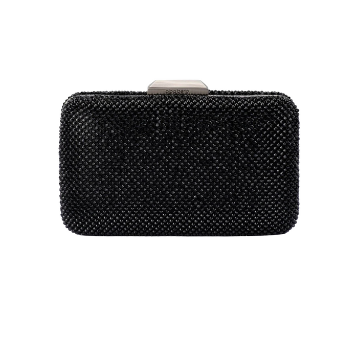 Ronny crystal mesh clutch