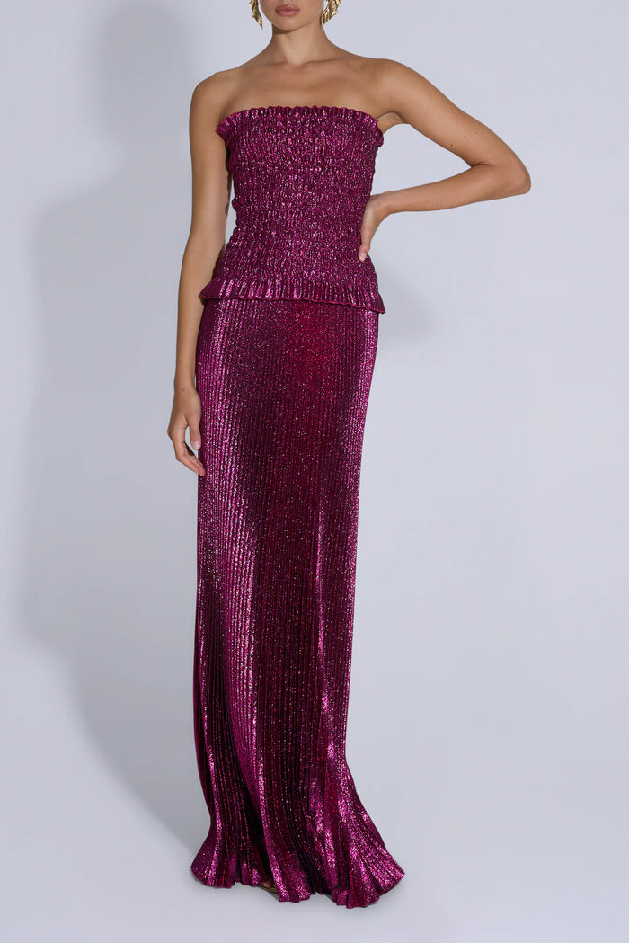 Maya gown - Sangria Glitter