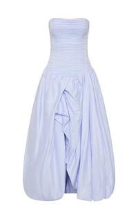 Violette Bubble hem Maxi Dress - Pearl Blue