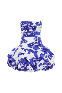 Violette Mini Dress - Boldy Blooming Cobalt