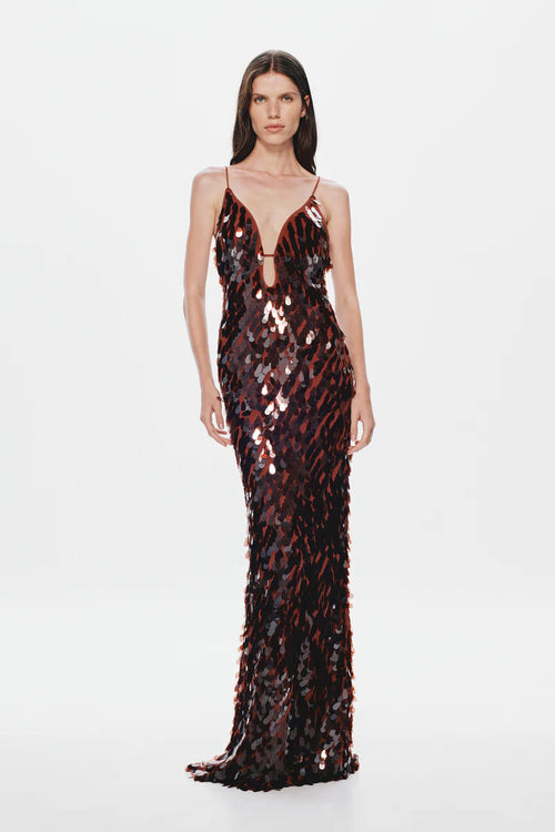 Sapphire Sequin Maxi Dress