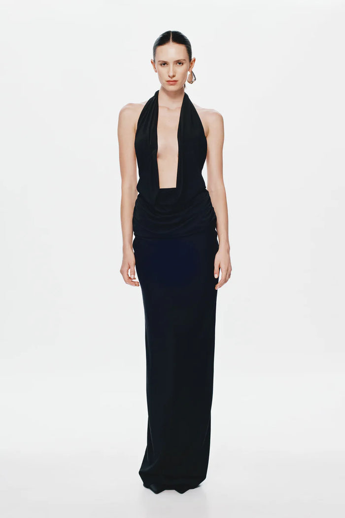Vanessa Jersey Dress - Black