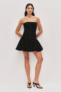Florence Lace Mini Dress - Black