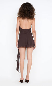 Celyse Mini Dress - Chocolate