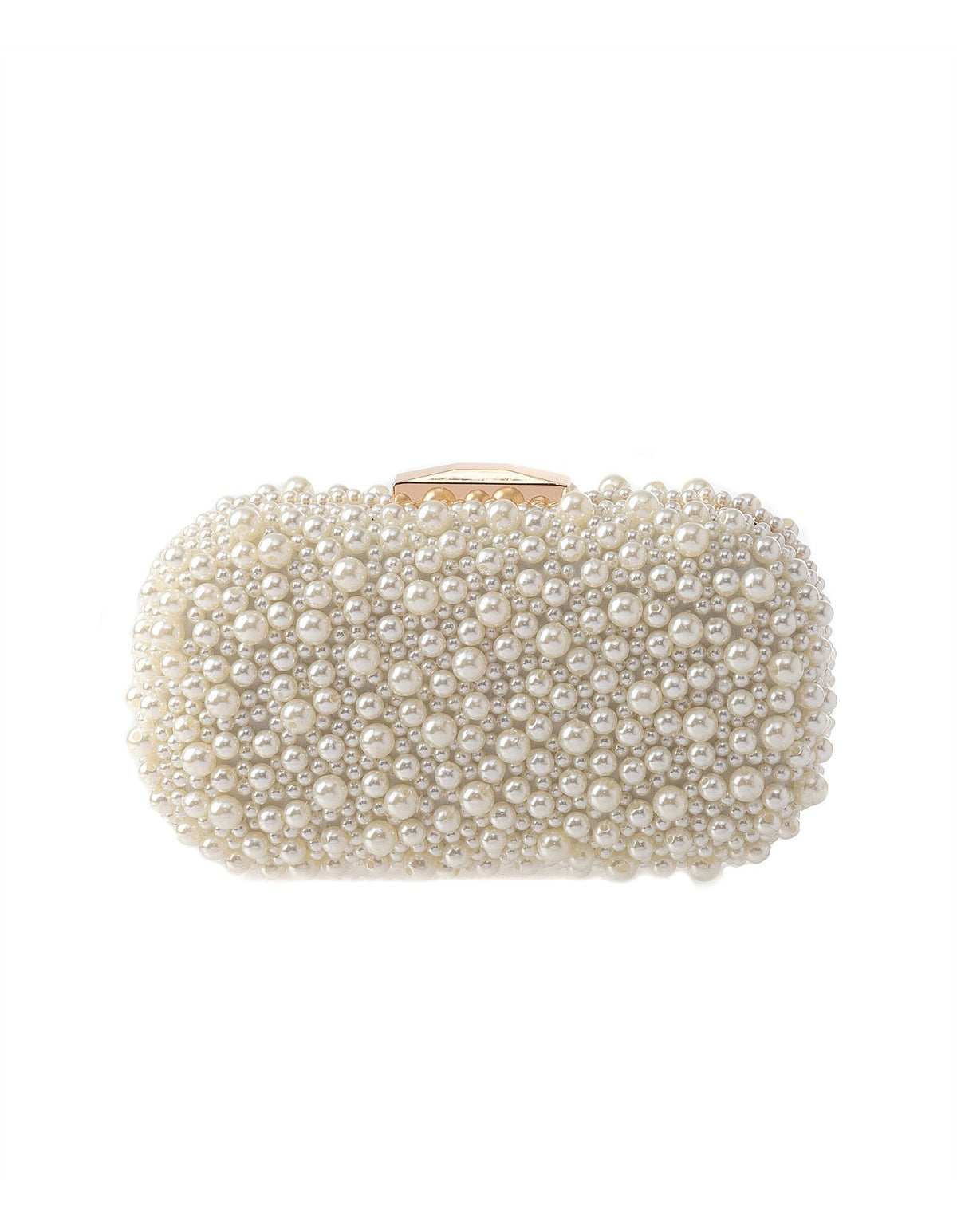 Pearl Beaded Clutch - Pearl