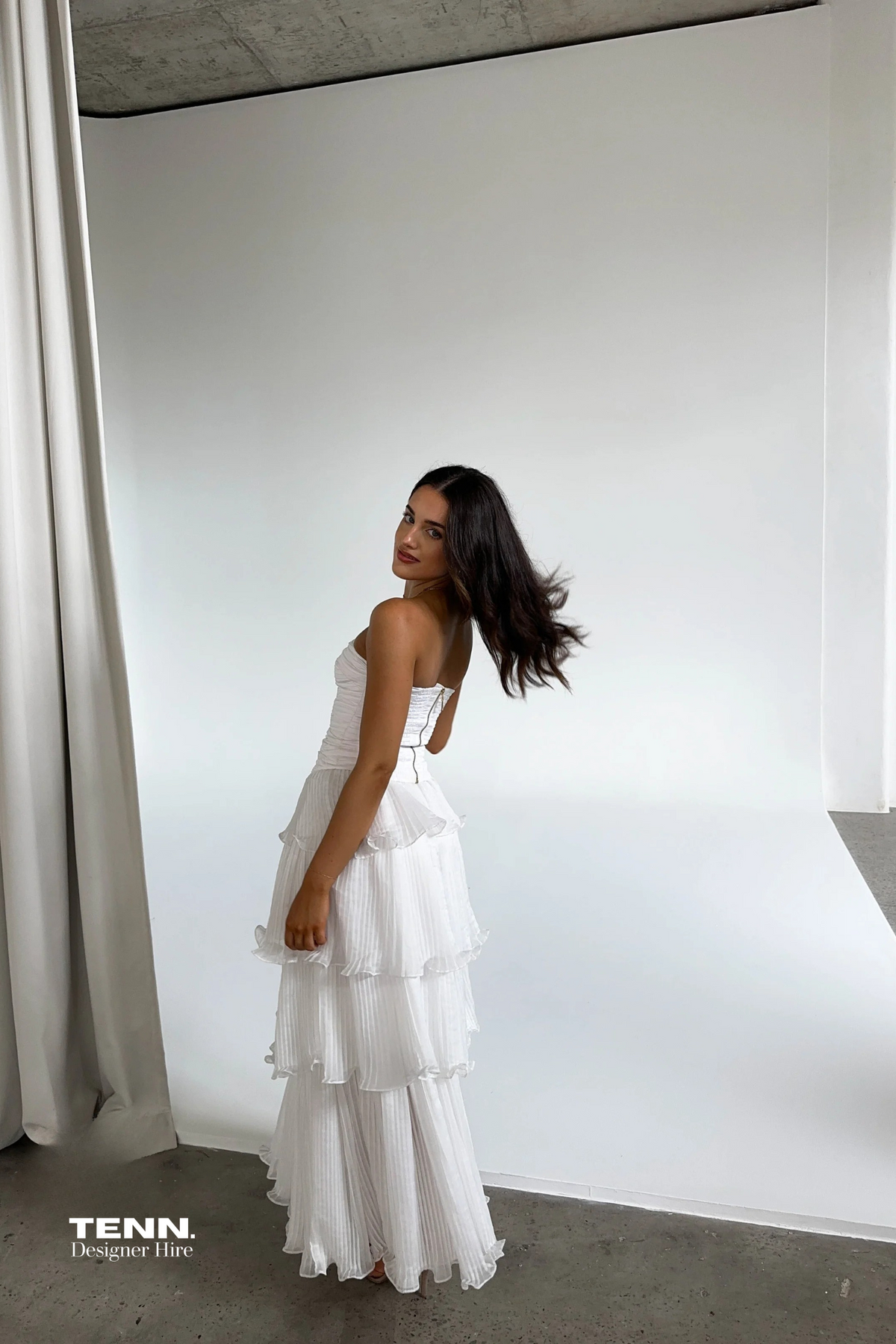Sunbeam Bustier & Cosmos Tiered Maxi Skirt