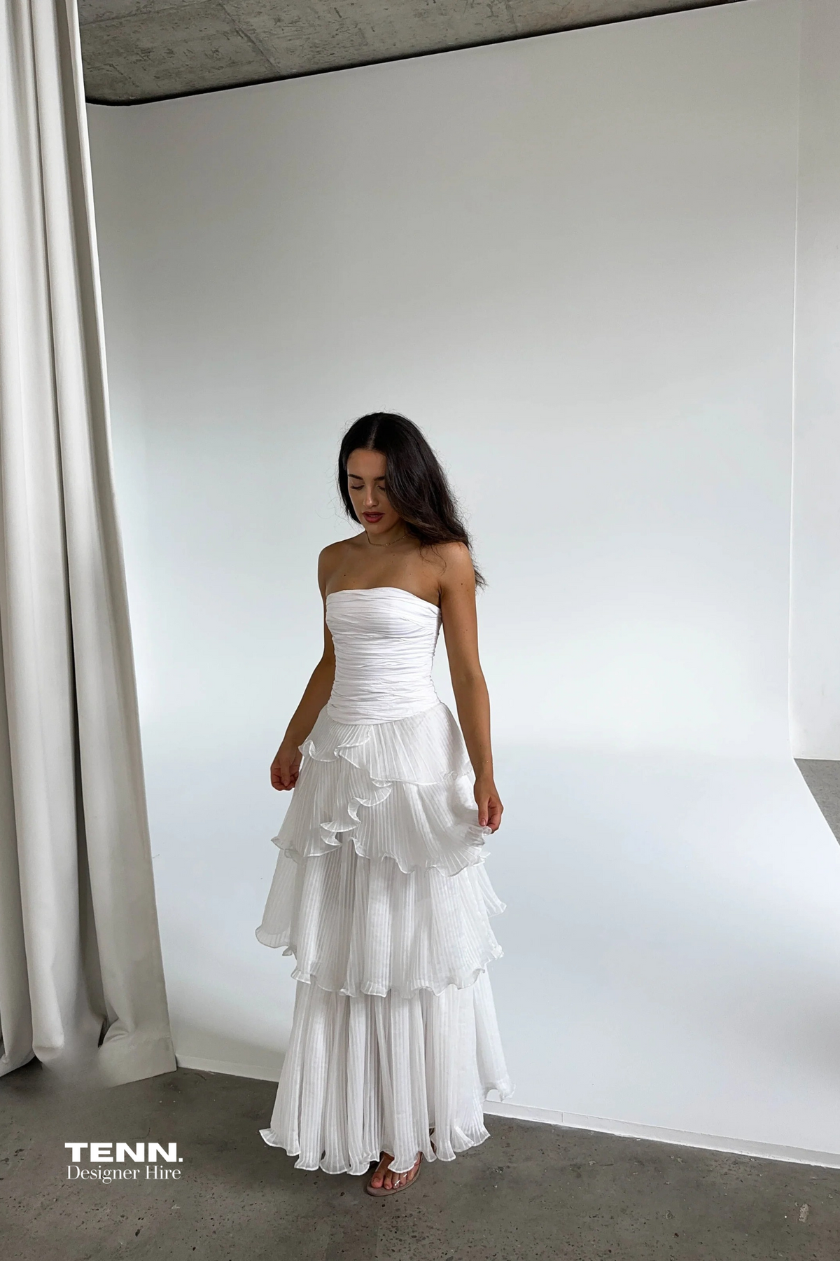 Sunbeam Bustier & Cosmos Tiered Maxi Skirt