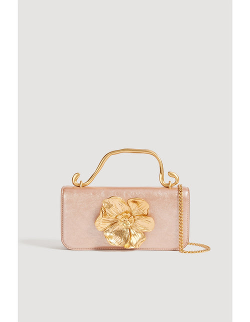 Aje Alessia Gold Flower Detail Clutch – TENN Designer Hire