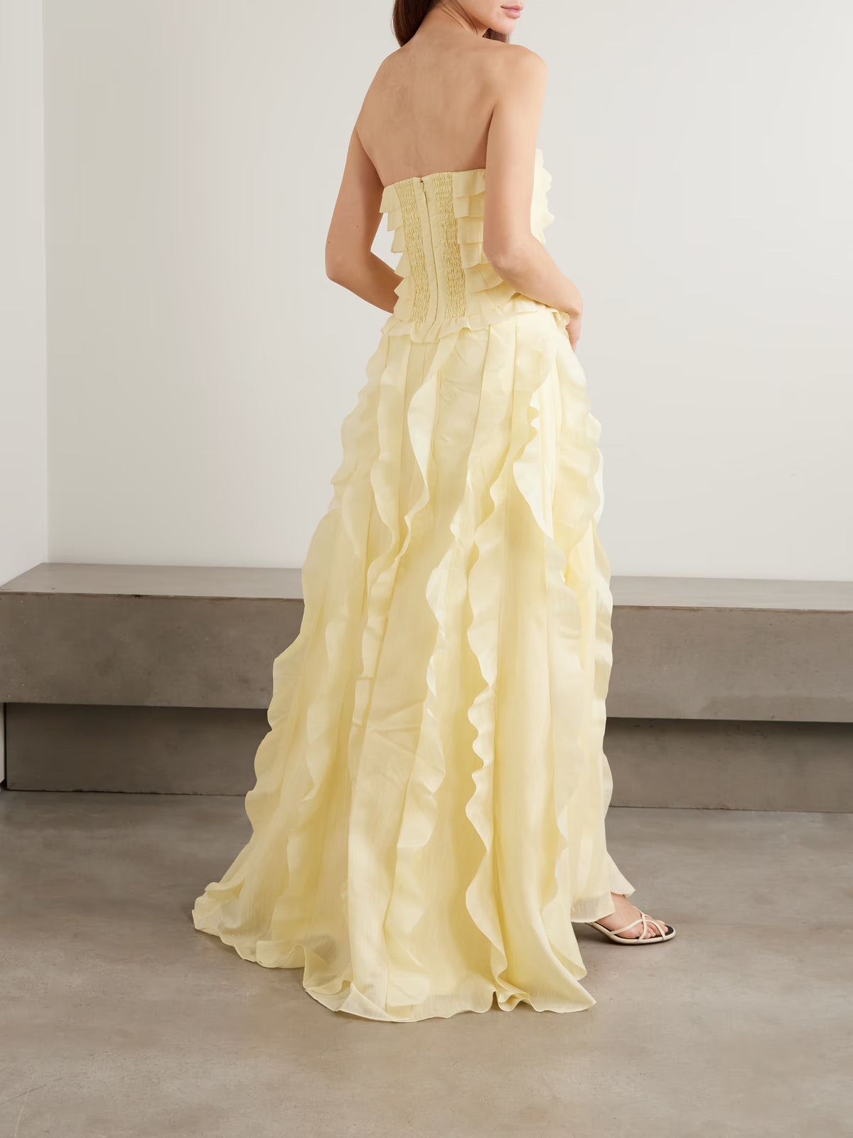 Aje Allairie Butter Yellow Gown – TENN Designer Hire