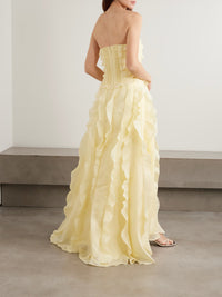 Aje Allairie Butter Yellow Gown – TENN Designer Hire