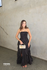 Aje Allairie Designer Dress Hire Black TENN Designer Hire