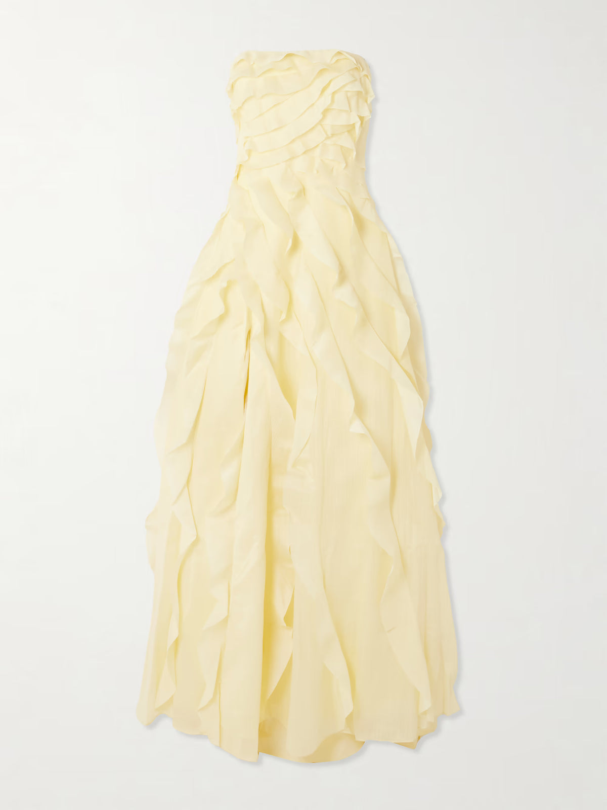 Aje Allairie Yellow Ruffle Maxi Dress – TENN Designer Hire