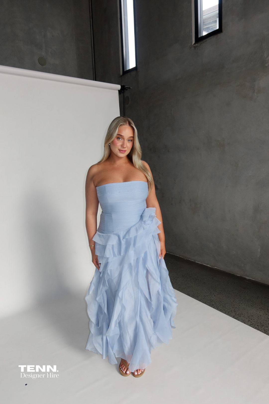 Aje Canyon Bubble Hem Gown TENN Designer Hire