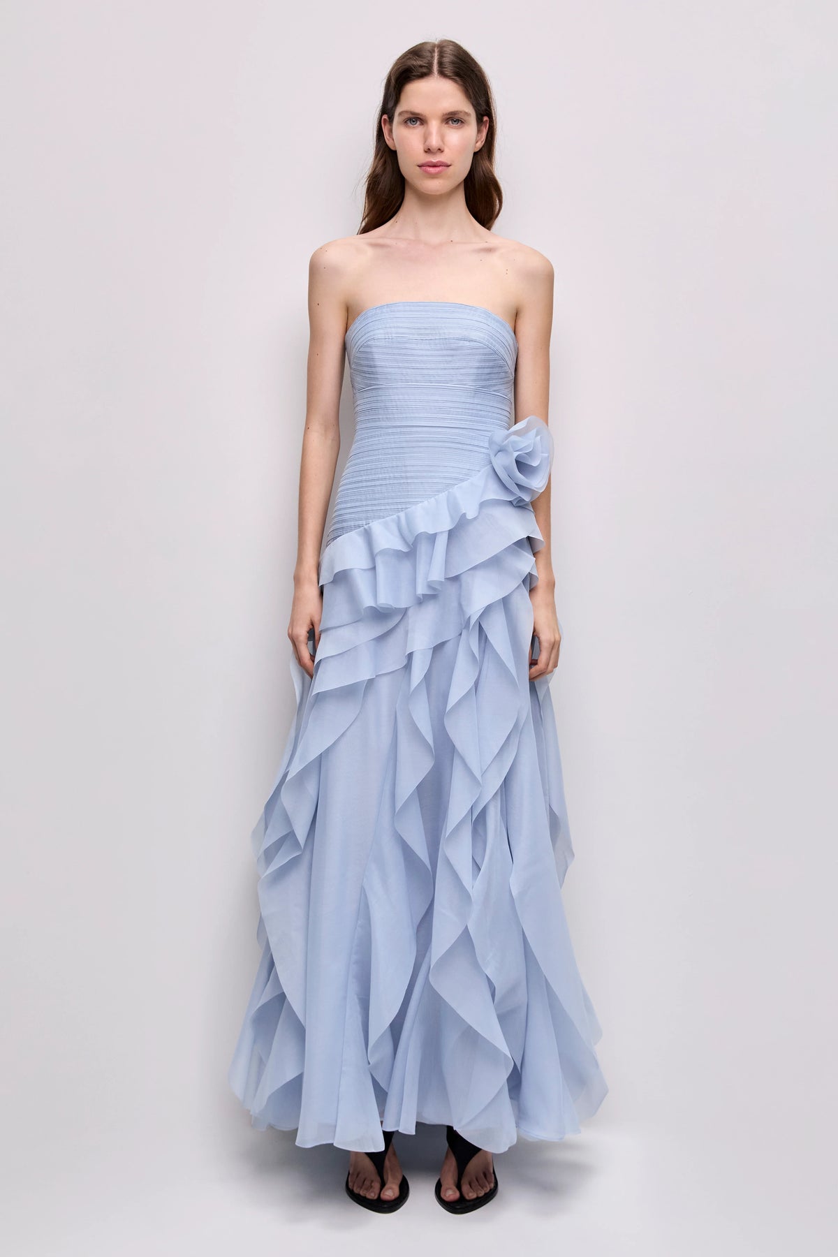 Aje Canyon Gown Cloud Blue Formal Dress TENN Designer Hire
