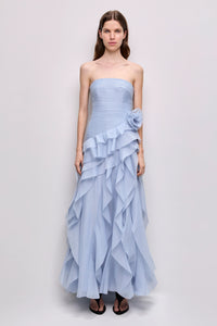 Aje Canyon Gown Cloud Blue Formal Dress TENN Designer Hire
