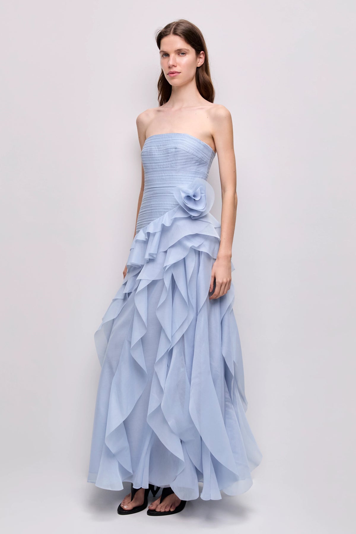Aje Canyon Gown Cloud Blue TENN Designer Hire