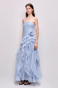 Aje Canyon Gown Cloud Blue TENN Designer Hire