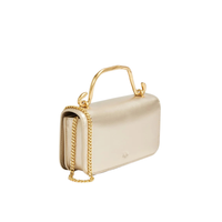 Aje Celeste Flower Clutch Gold Flower Detail TENN Designer Hire