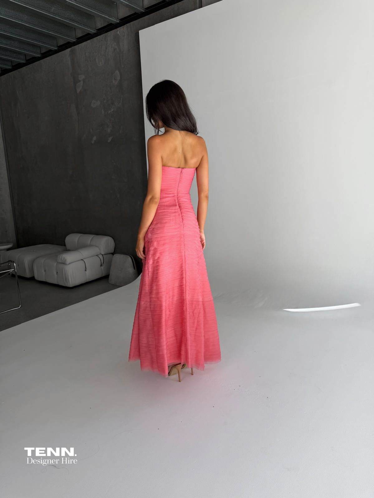 Soundscape Maxi Dress - Guava TENN. Soundscape Maxi Dress - Guava TENN.
