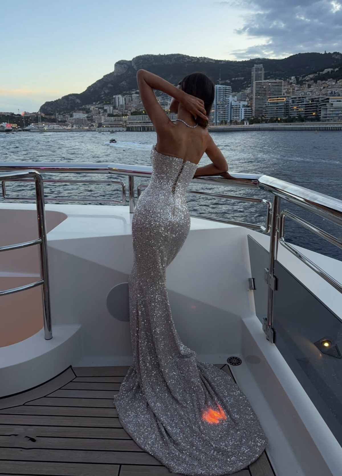 Albina Dyla Cartier Strapless Couture Gown Diamond TENN Designer Hire