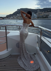 Albina Dyla Cartier Strapless Couture Gown Diamond TENN Designer Hire