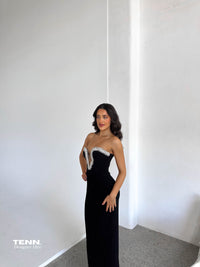 Albina Dyla Classica Gown - Black dress for hire