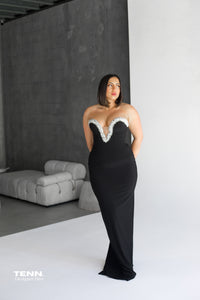 Albina Dyla Classica Gown - Black tie wedding guest dress