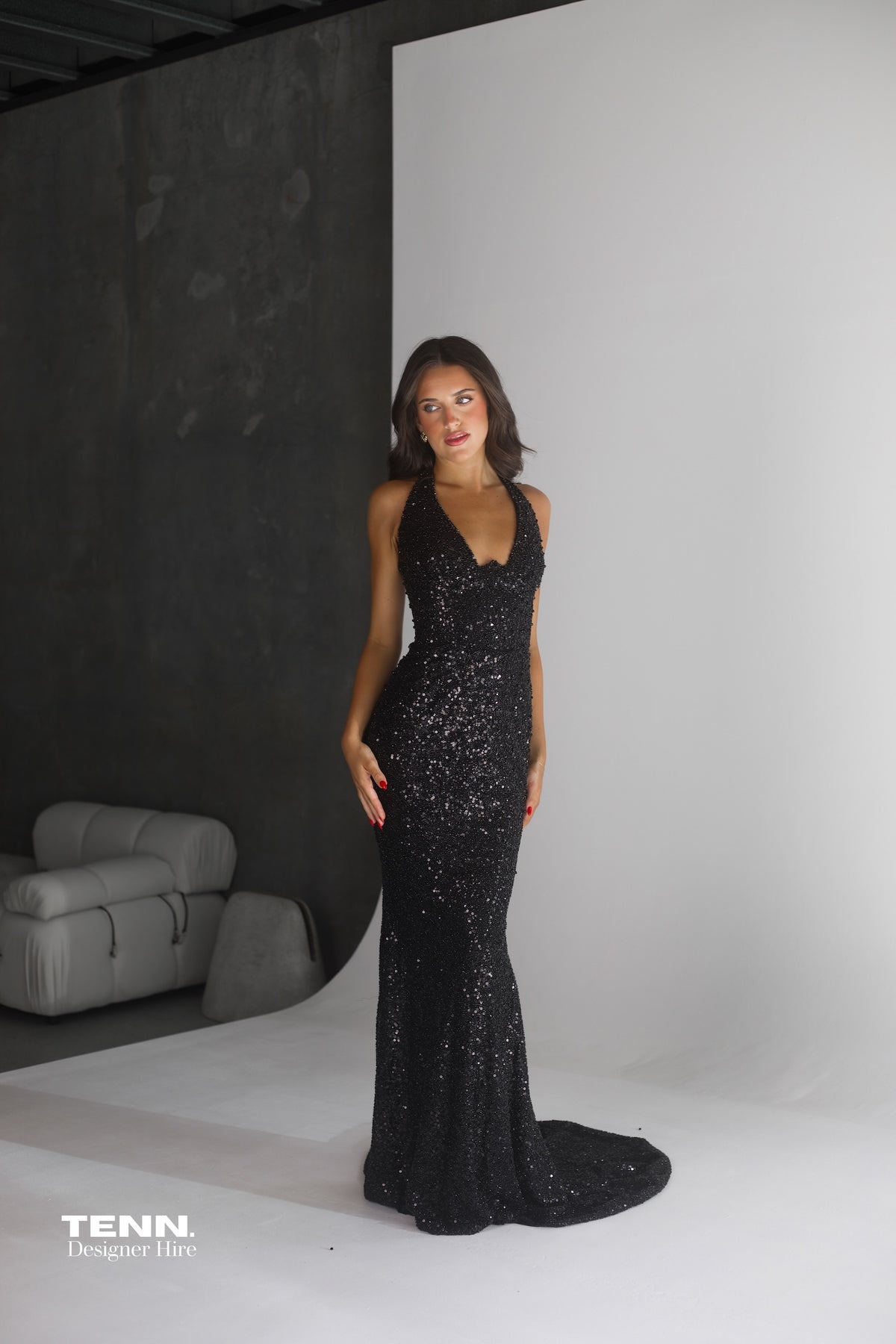 Albina Dyla Midnight Golden Couture Corseted Bodice Gown – TENN Designer Hire