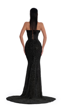 Albina Dyla Midnight Golden Couture Gown – TENN Designer Hire