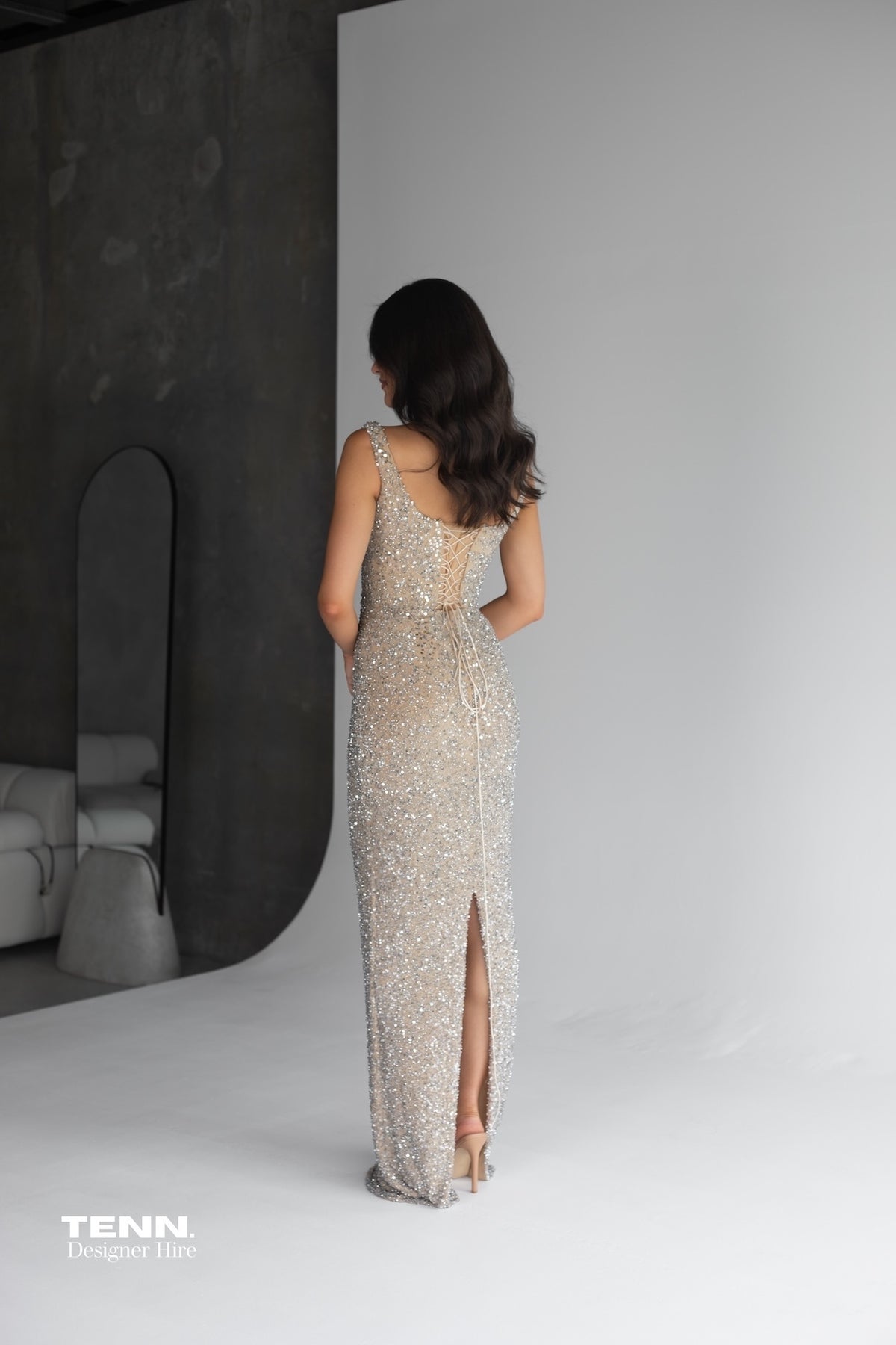 Albina Dyla Nova Gown Diamond – TENN Designer Hire