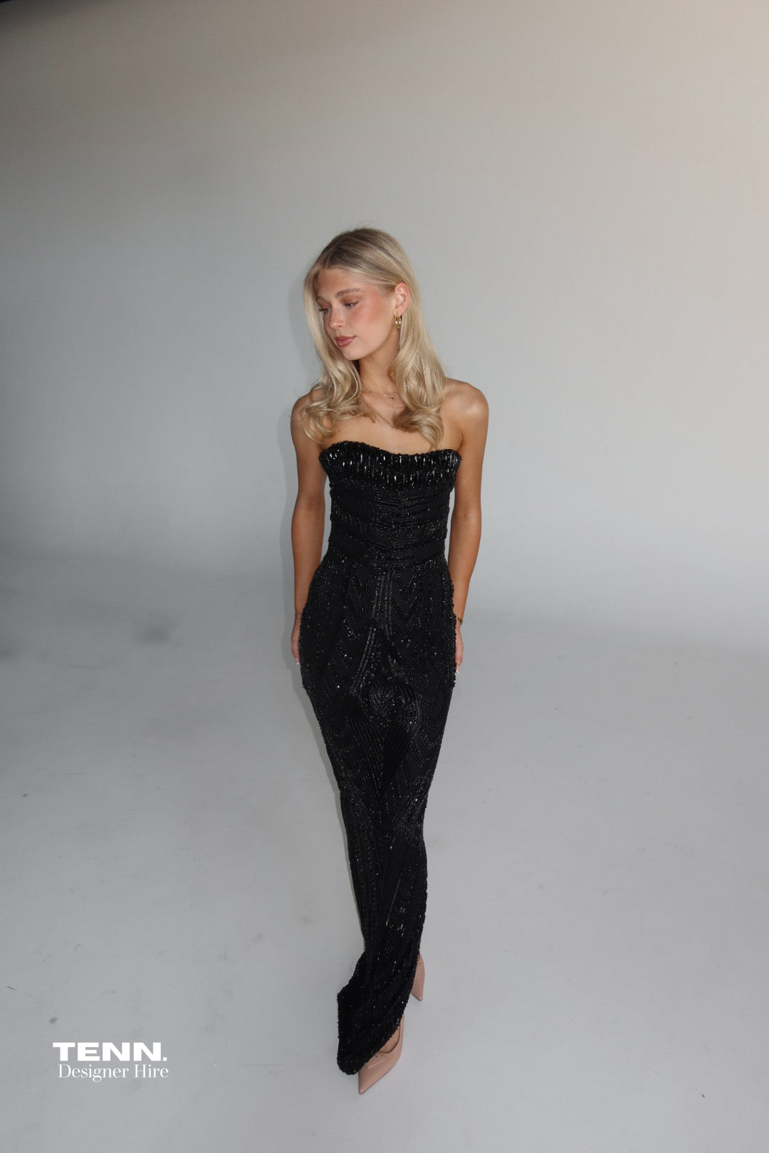 Albina Dyla x TENN Mylee Strapless Couture Gown TENN Designer Hire