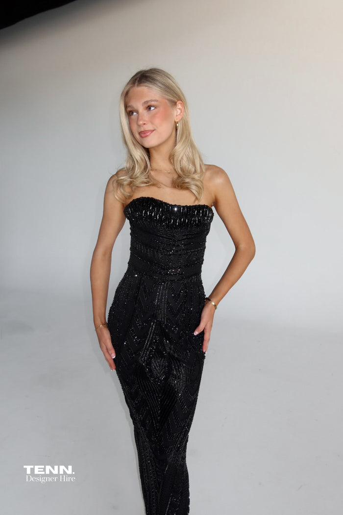 Albina Dyla x TENN Statement Sequin Gown TENN Designer Hire