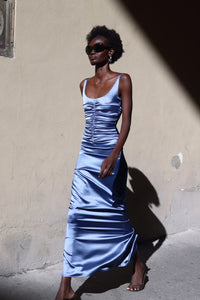 Ance Gria Atlein Formal Gown Blue TENN Designer Hire