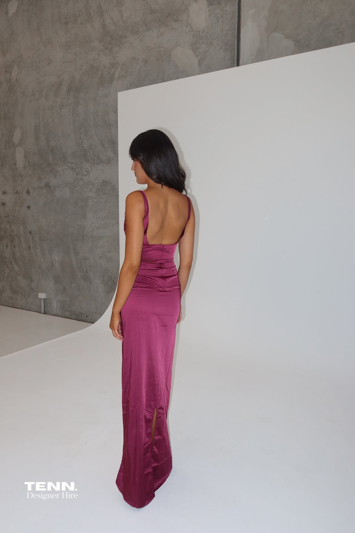 Ance Gria Atlein Gown Plum TENN Designer Hire