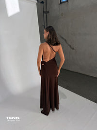 Ance Gria Gaia Gown Brown TENN Designer Hire