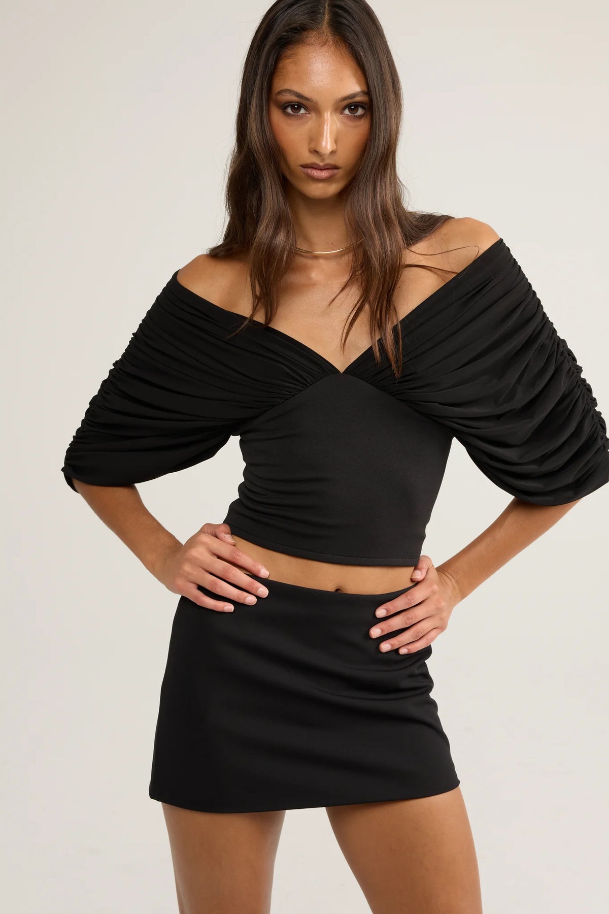 Ance Gria Jude Bustier And Mini Skirt Set Dress TENN Designer Hire

