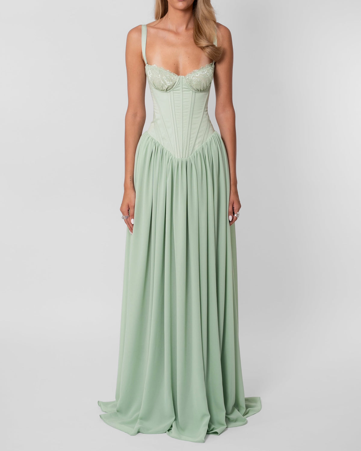 Elena Dress - Mint